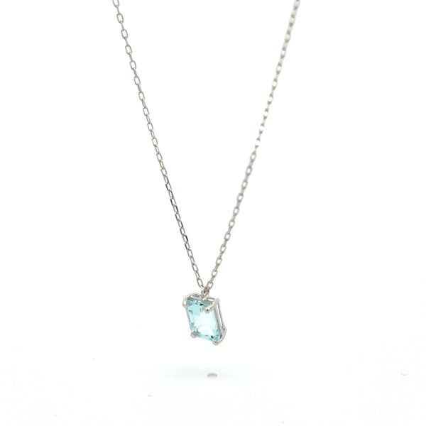 Dije Aguamarina Rectangular