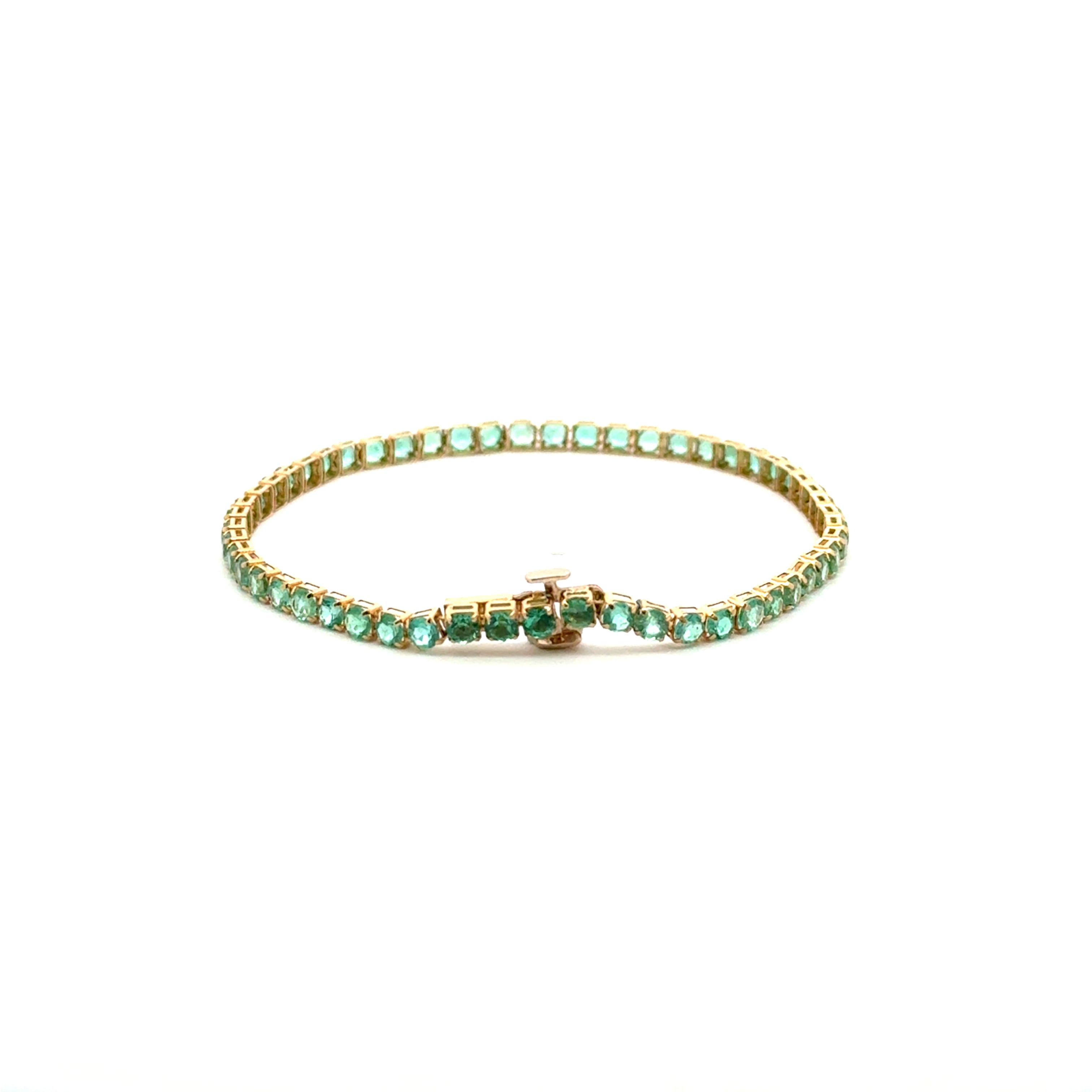 Pulsera Tennis Esmeralda