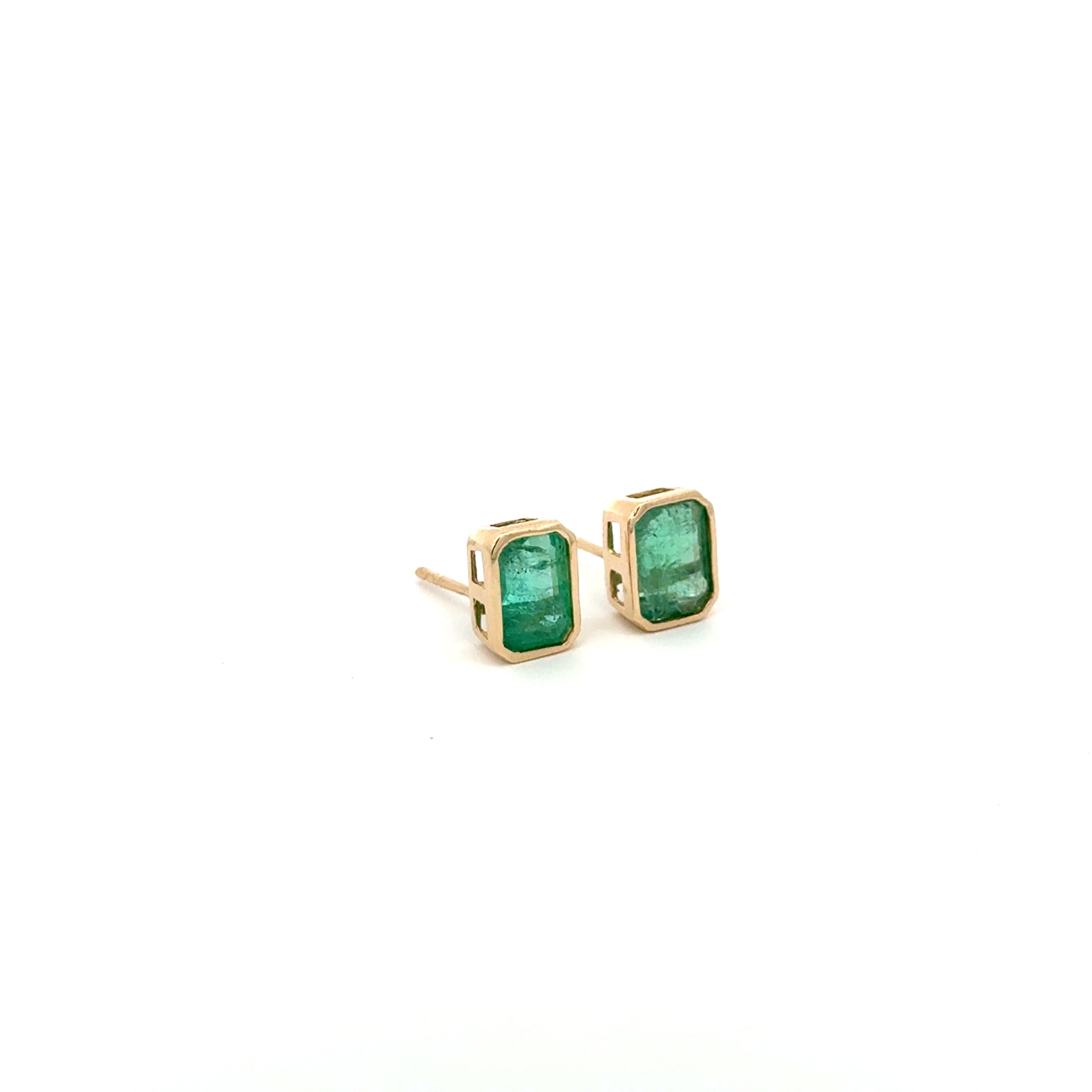 Aretes Esmeralda Biselados