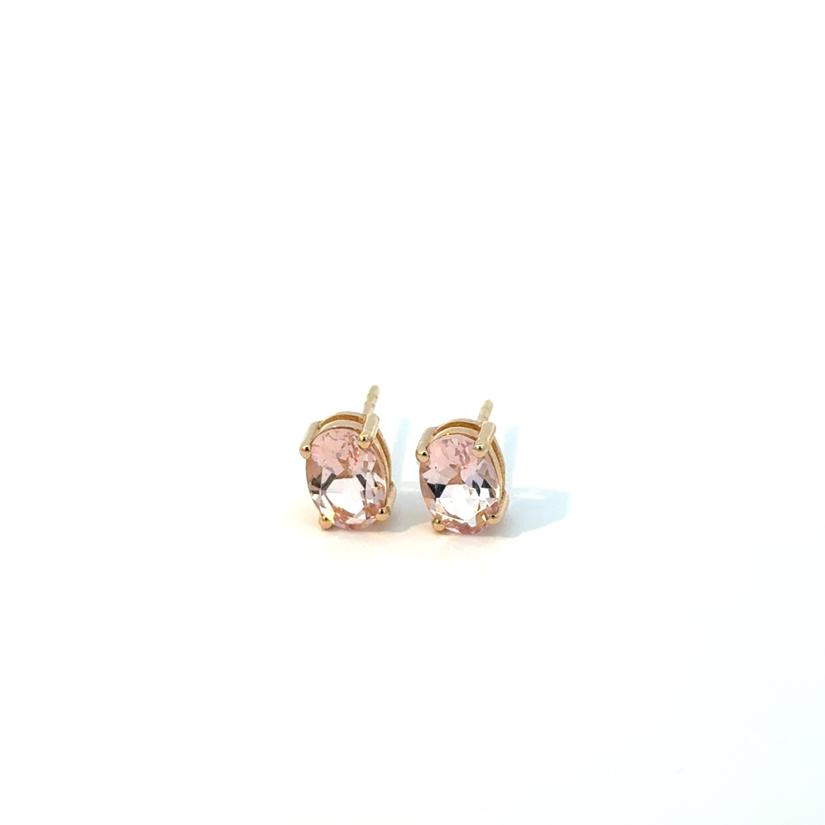 Aretes Morganita Solitaria