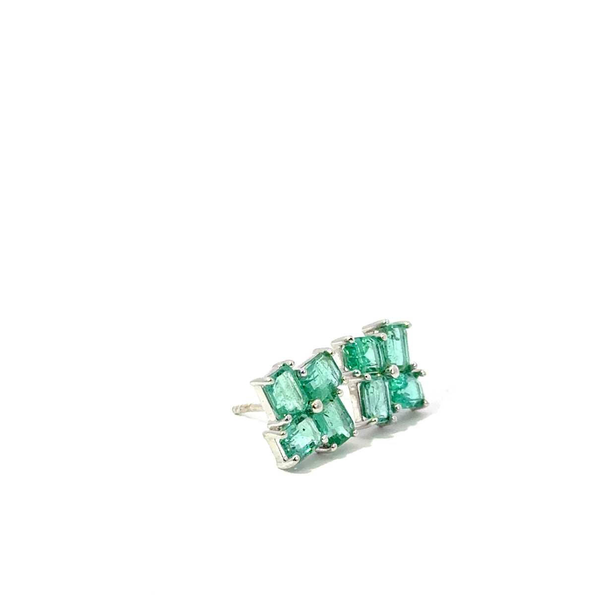 Aretes Esmeralda Flor