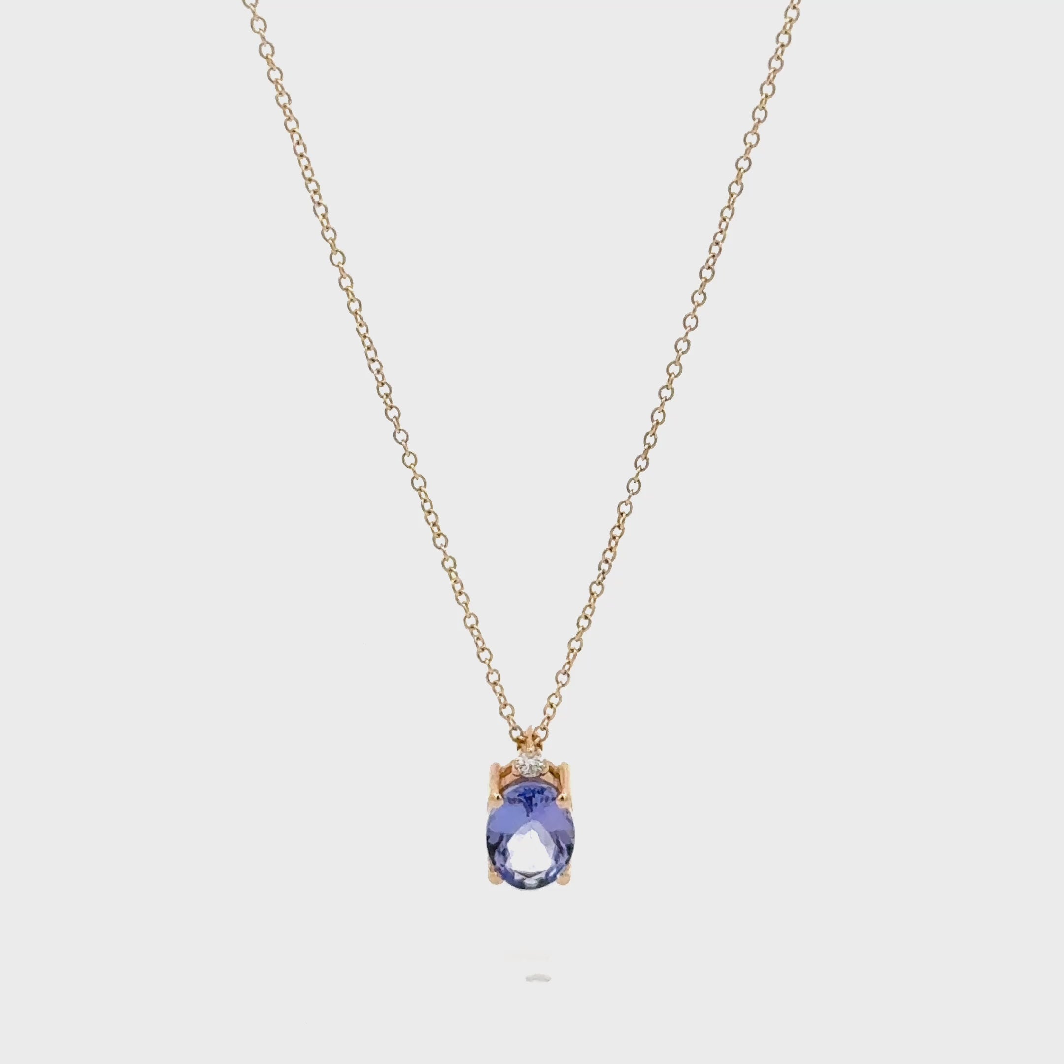 Collar Tanzanita y Diamante