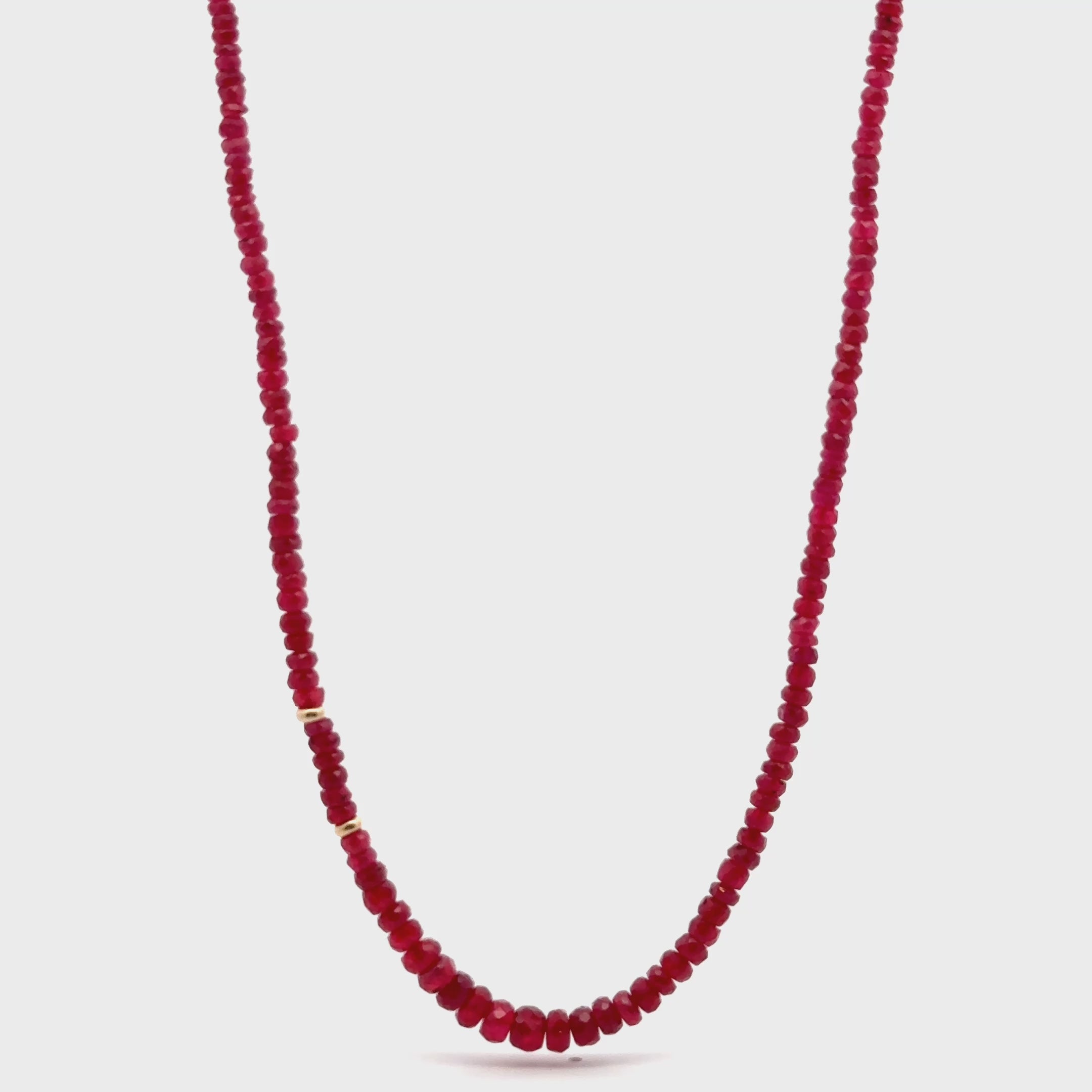 Collar Rubí tipo Rondel