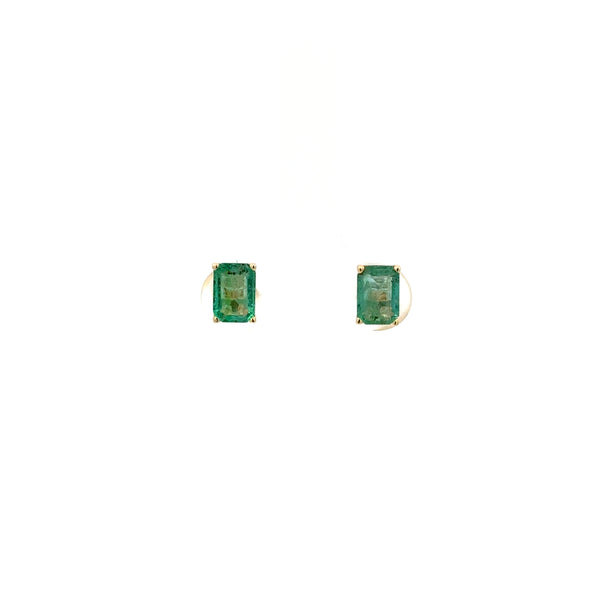 Aretes Esmeralda Rectangulares