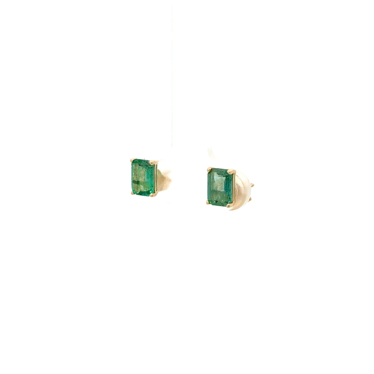 Aretes Esmeralda Rectangulares