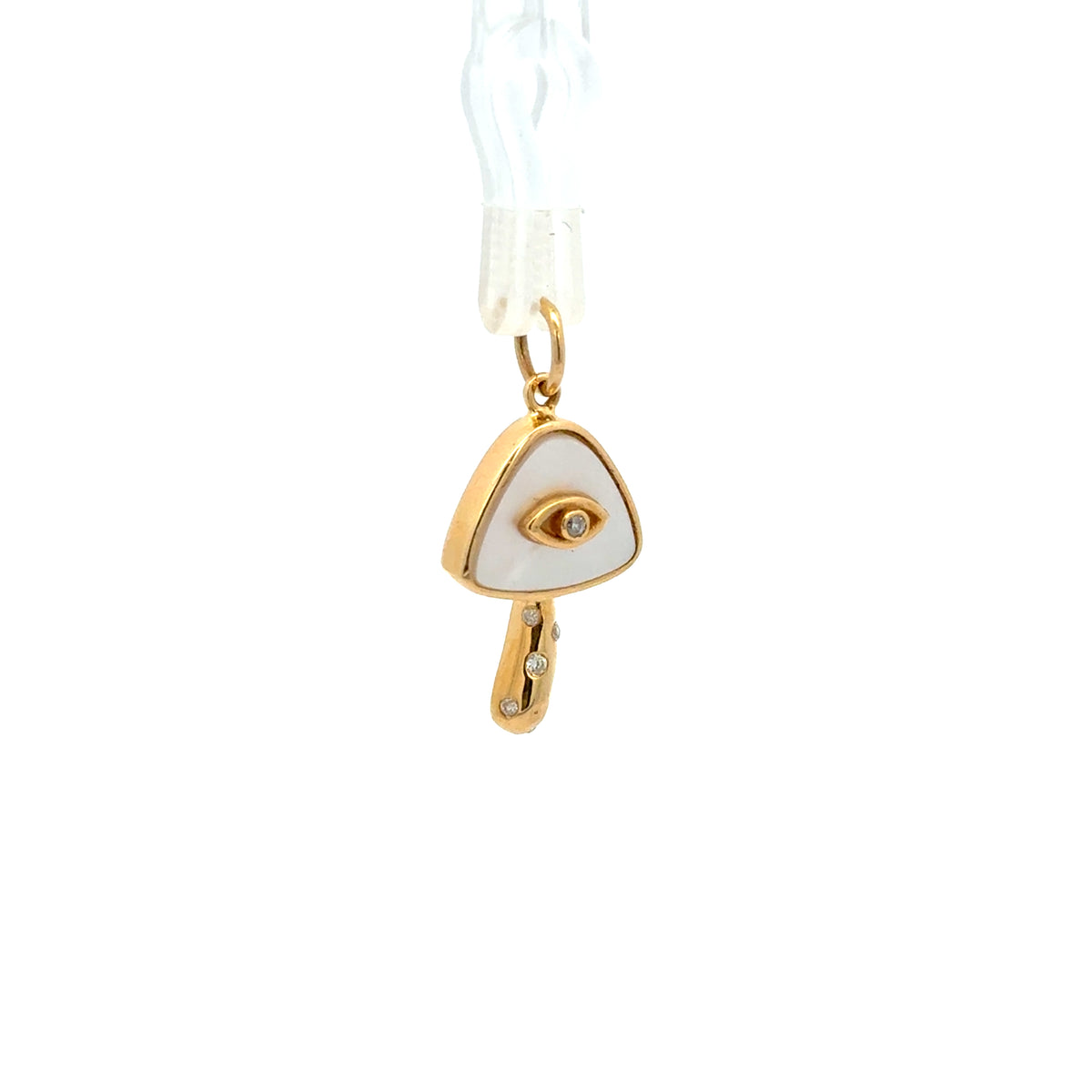 Charm Fungo Madreperla Bianca