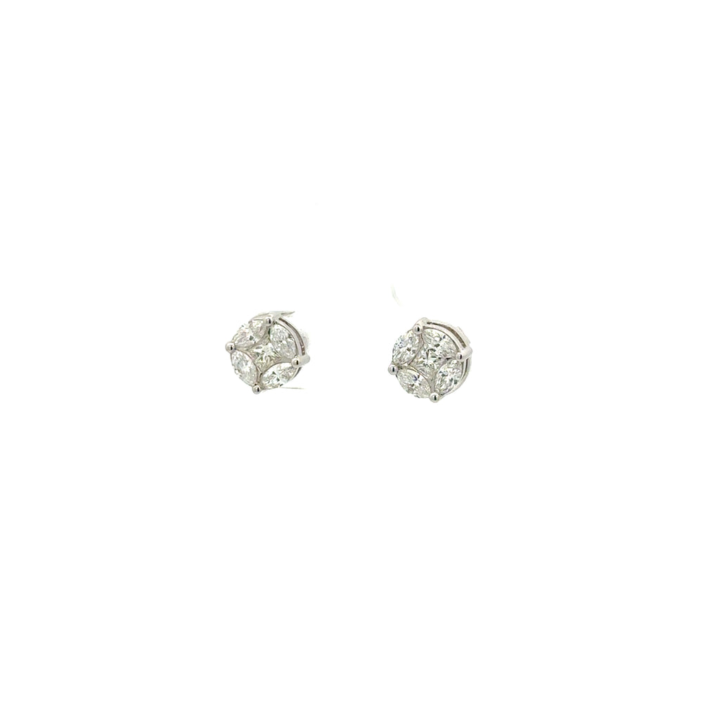 Aretes Diamante estilo Ilusión