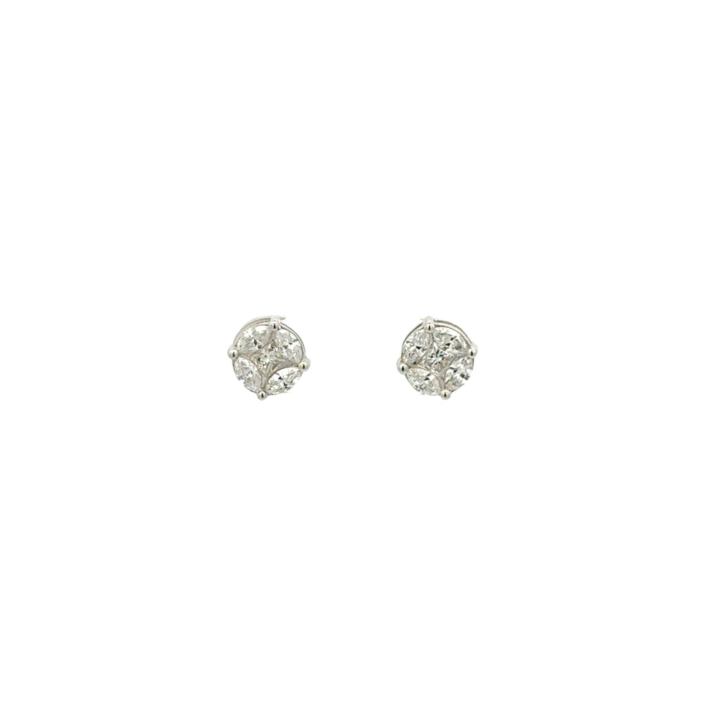 Aretes Diamante estilo Ilusión