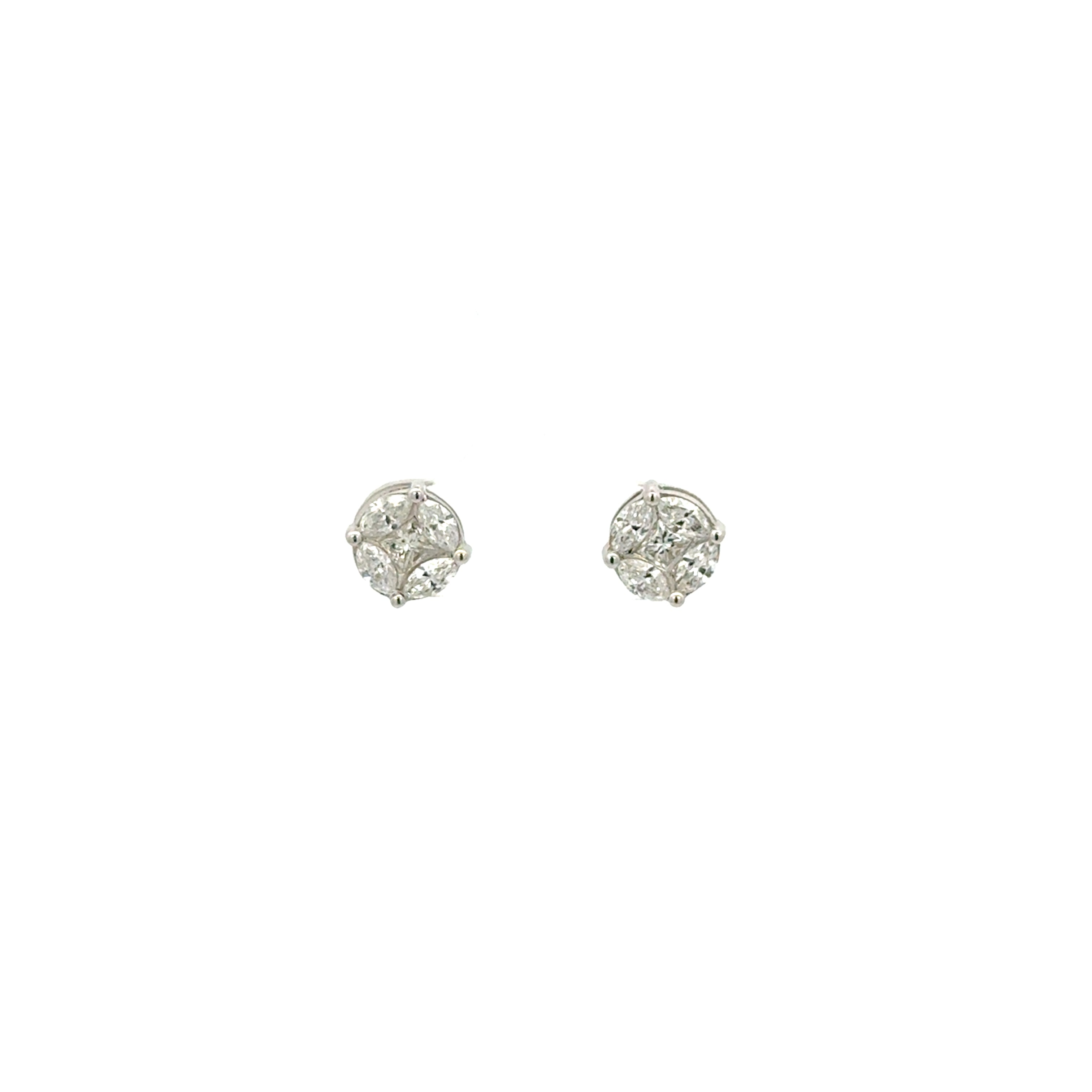 Aretes Diamante estilo Ilusión
