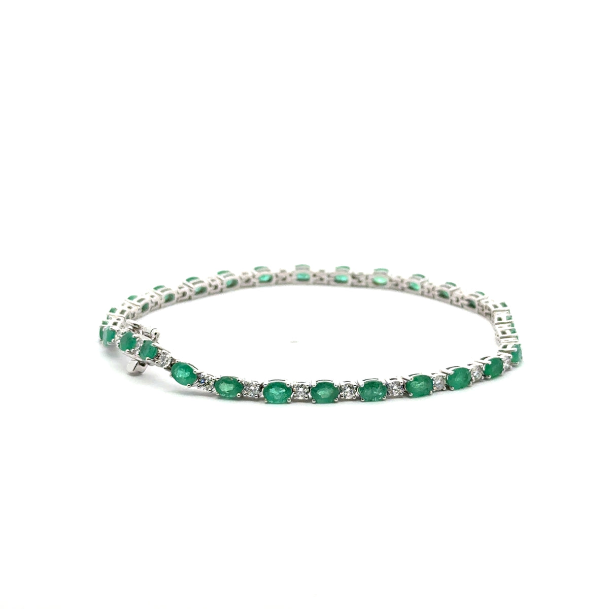 Pulsera Tennis de Esmeraldas y Diamantes (FINAL SALE)