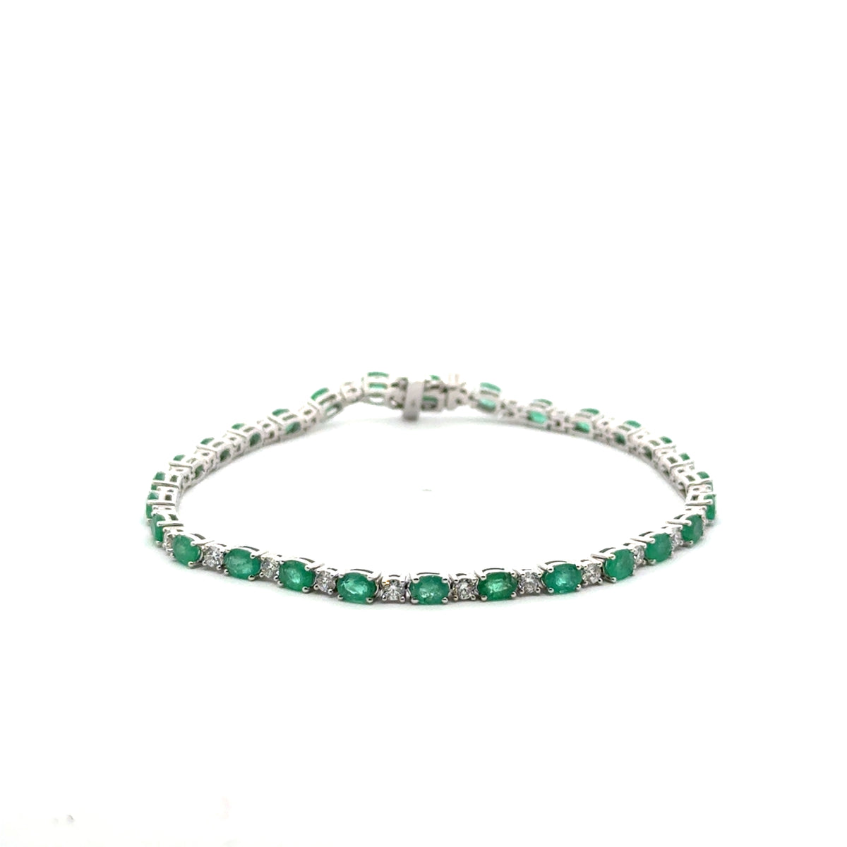 Pulsera Tennis de Esmeraldas y Diamantes (FINAL SALE)
