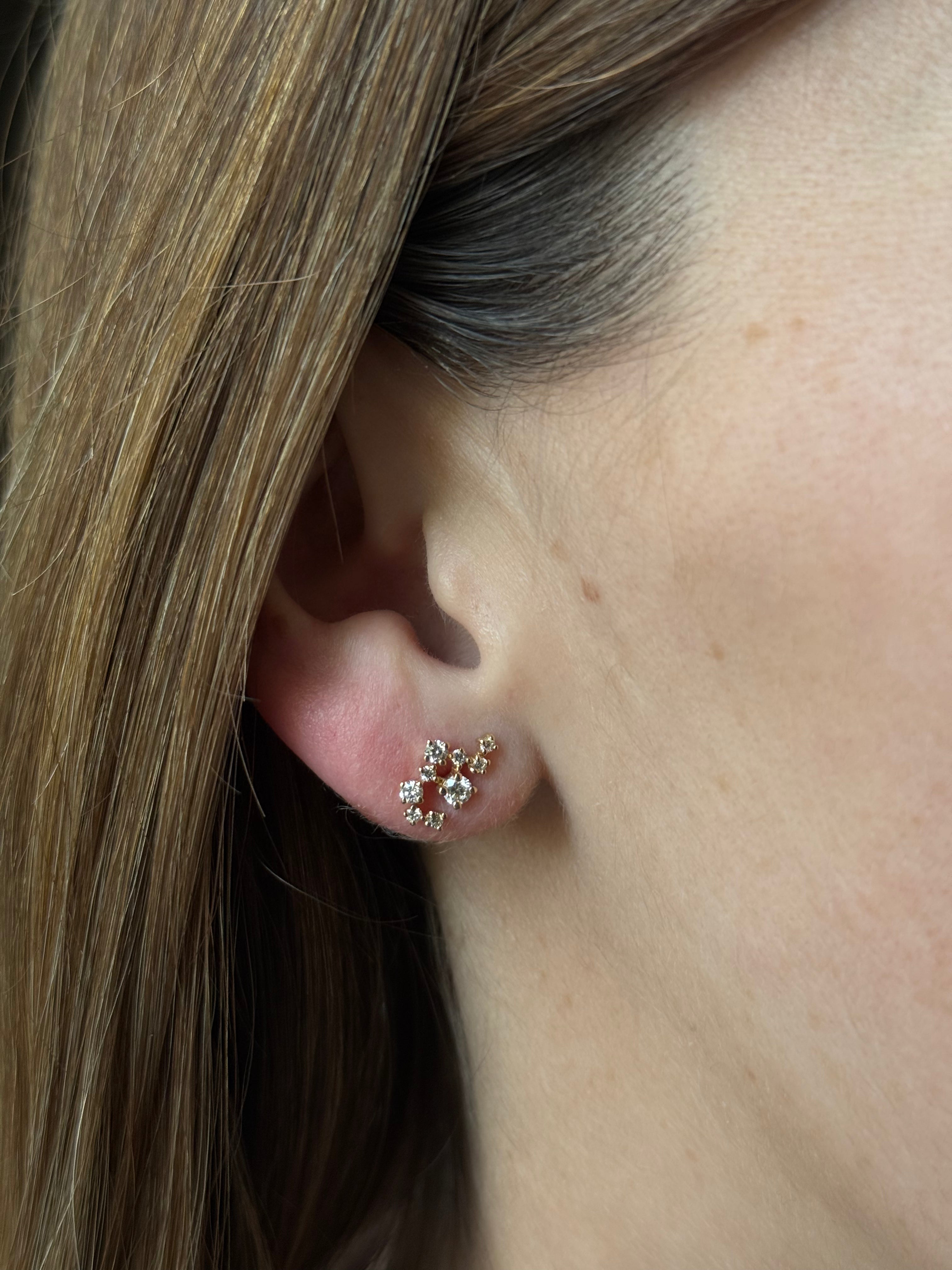 Aretes Constelación Diamantes