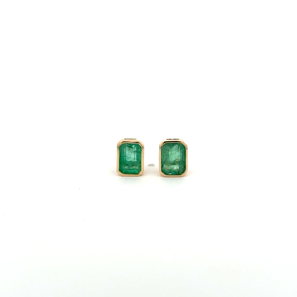 Aretes Esmeralda Biselados