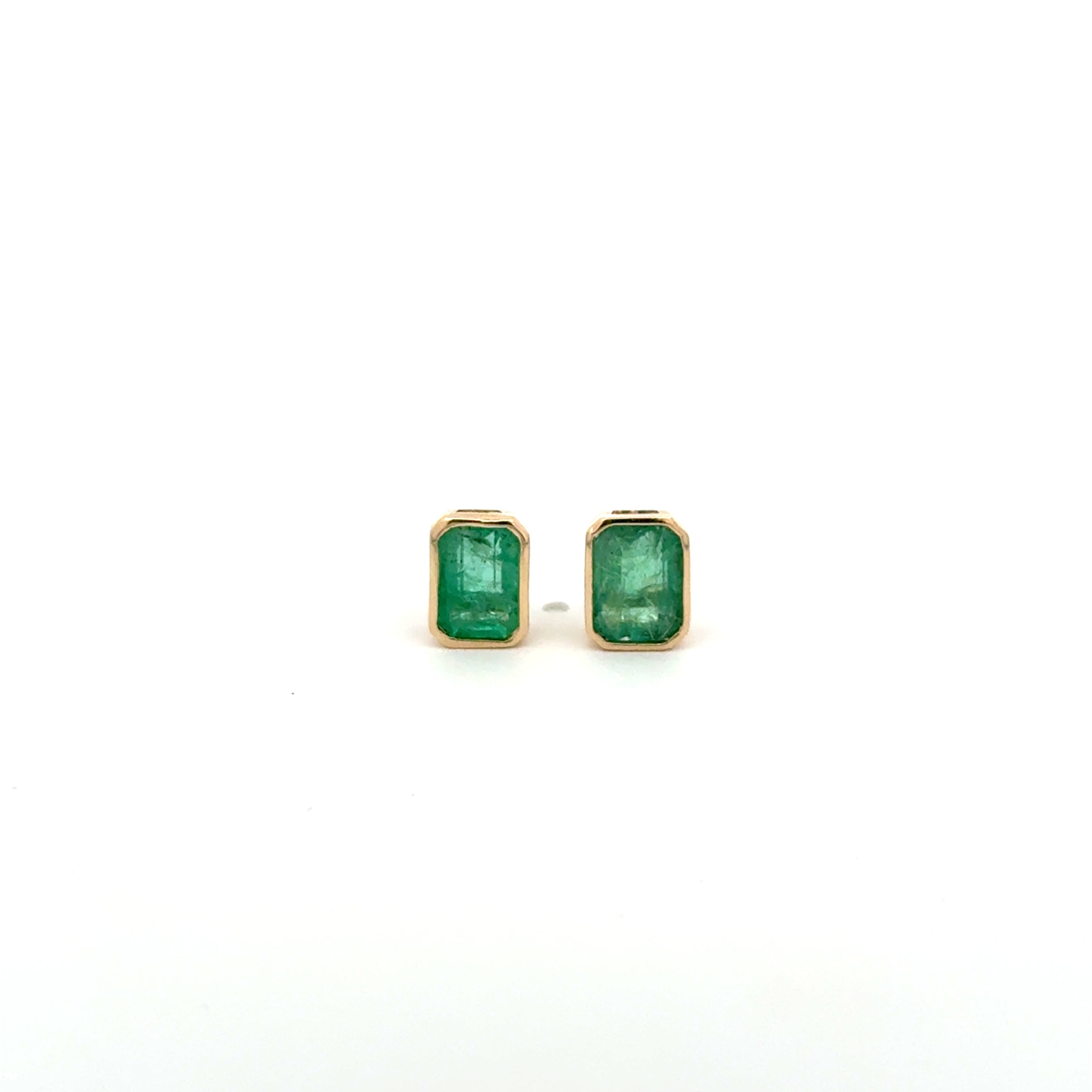 Aretes Esmeralda Biselados
