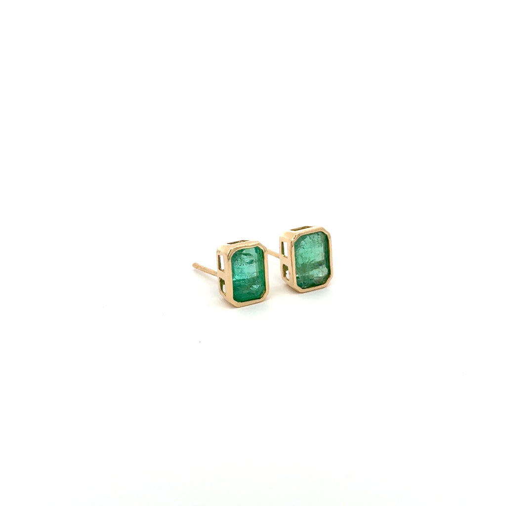 Aretes Esmeralda Biselados