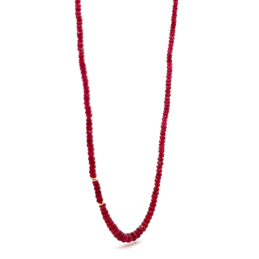 Collar Rubí tipo Rondel