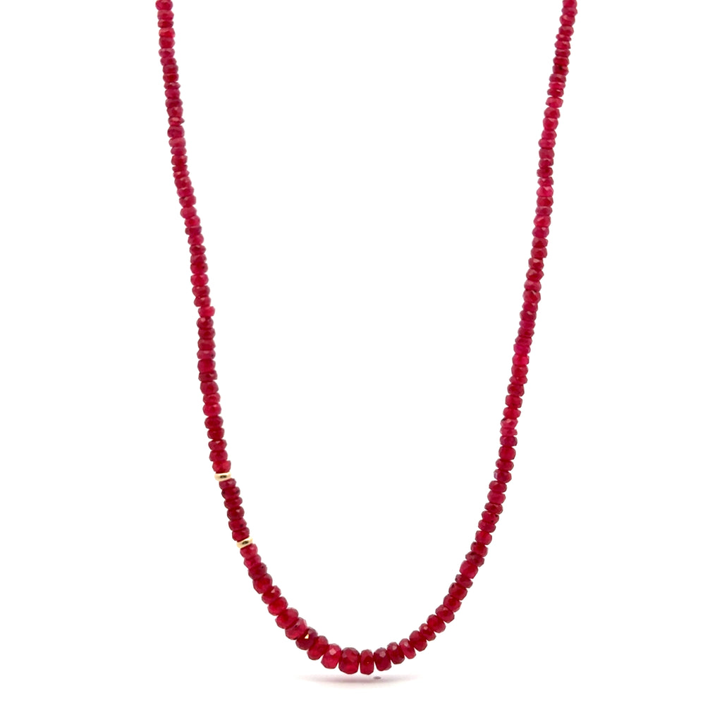 Collar Rubí tipo Rondel