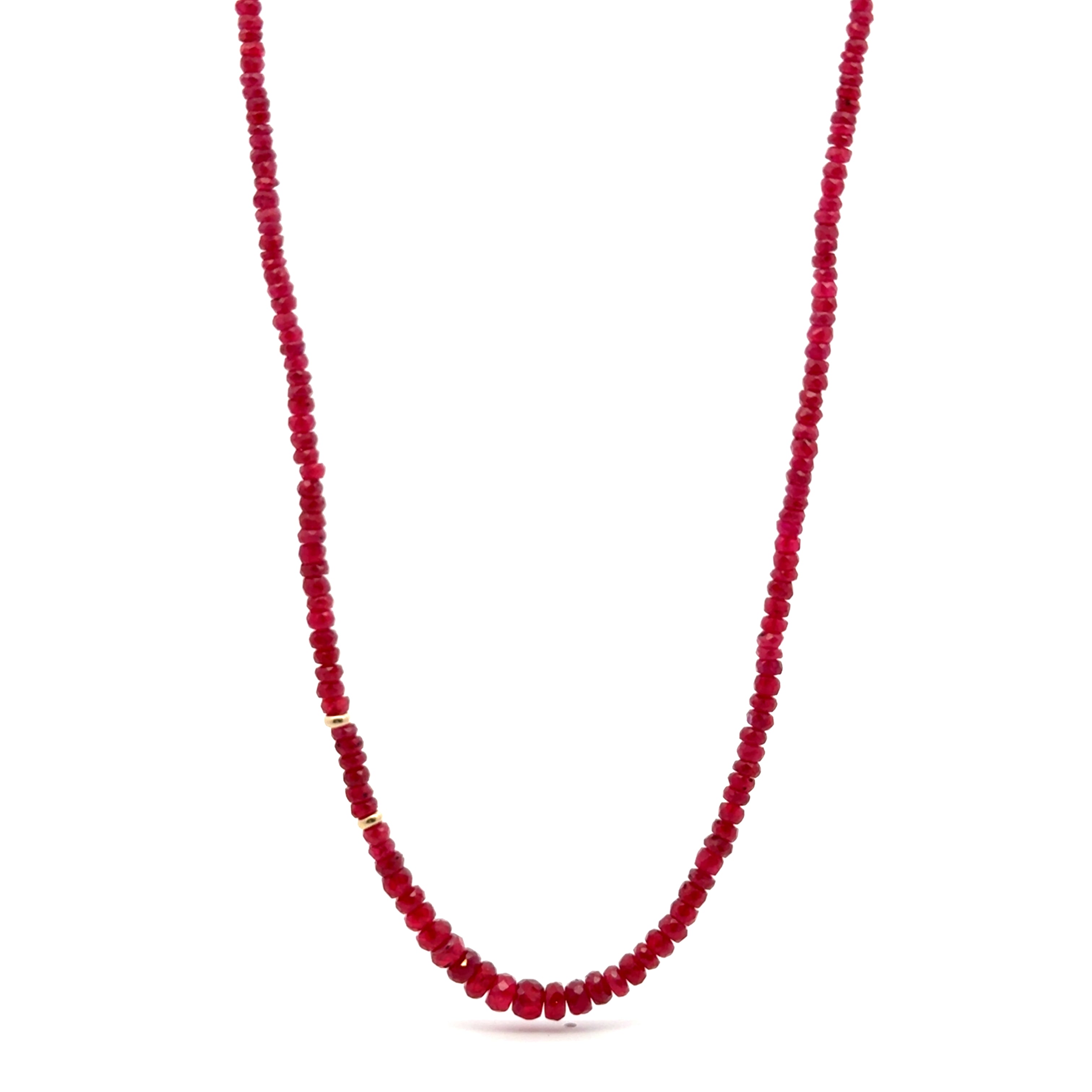 Collar Rubí tipo Rondel