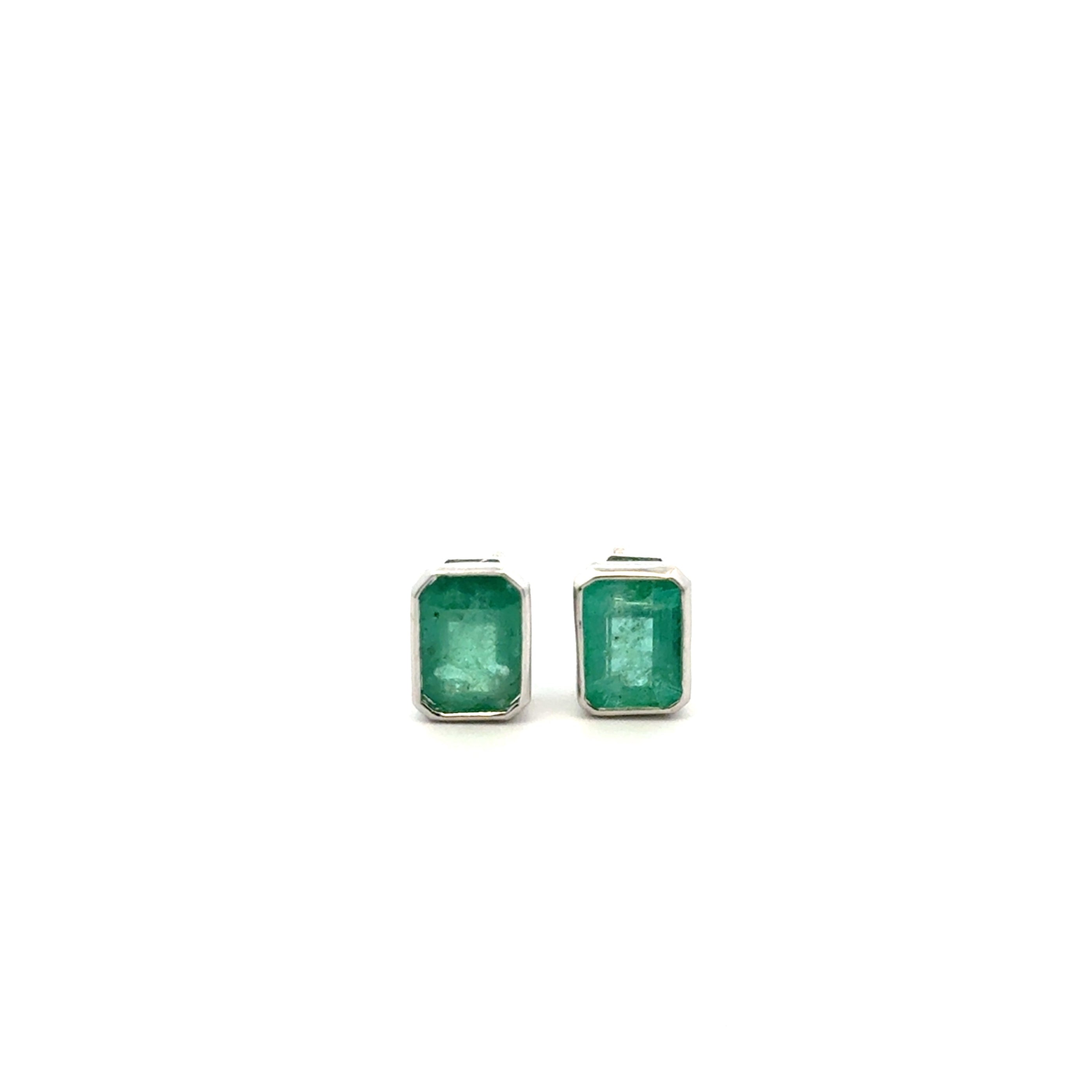 Aretes Esmeralda Biselados