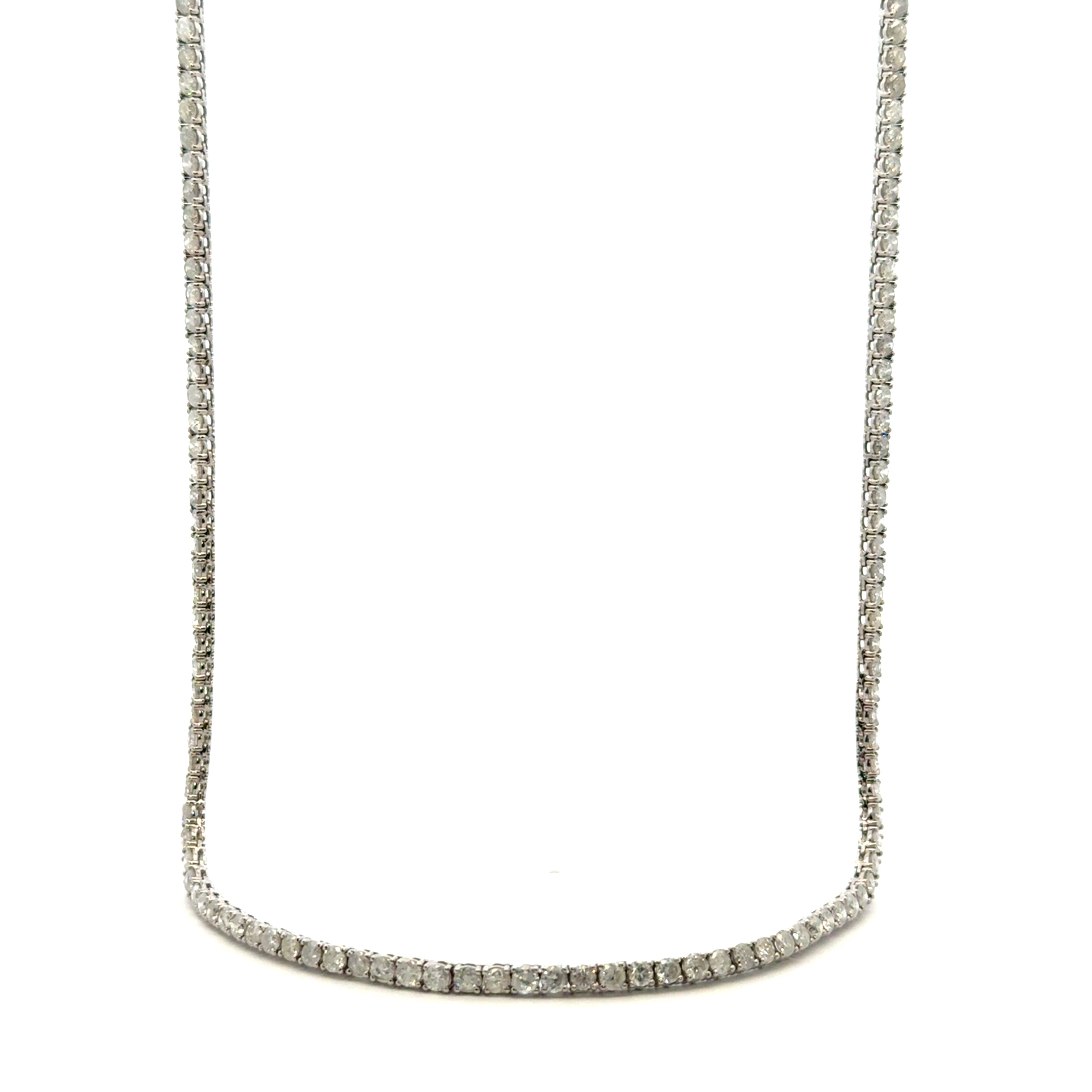 Collar Tennis Oro Blanco 10.5 cts