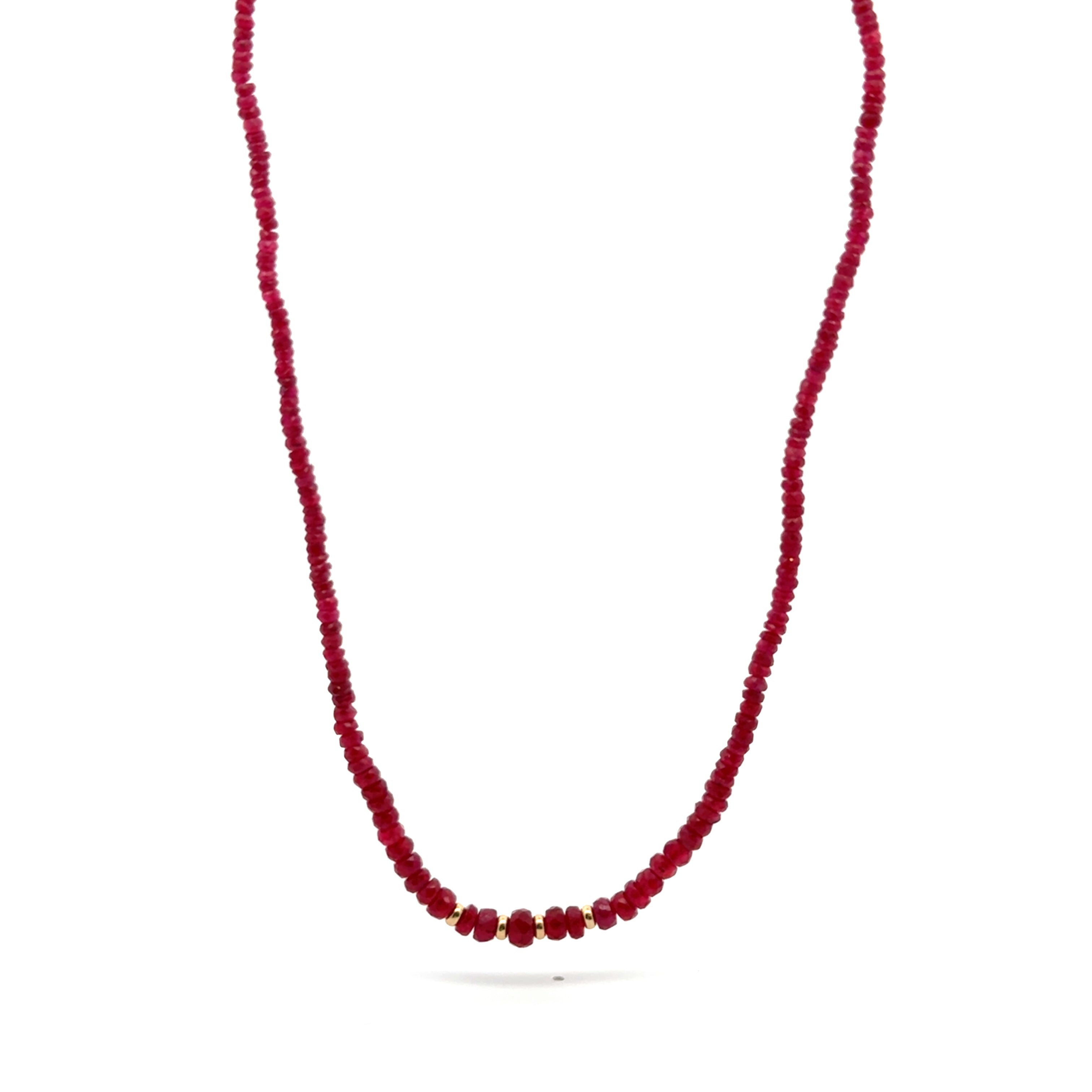 Collar Rubí tipo Rondel