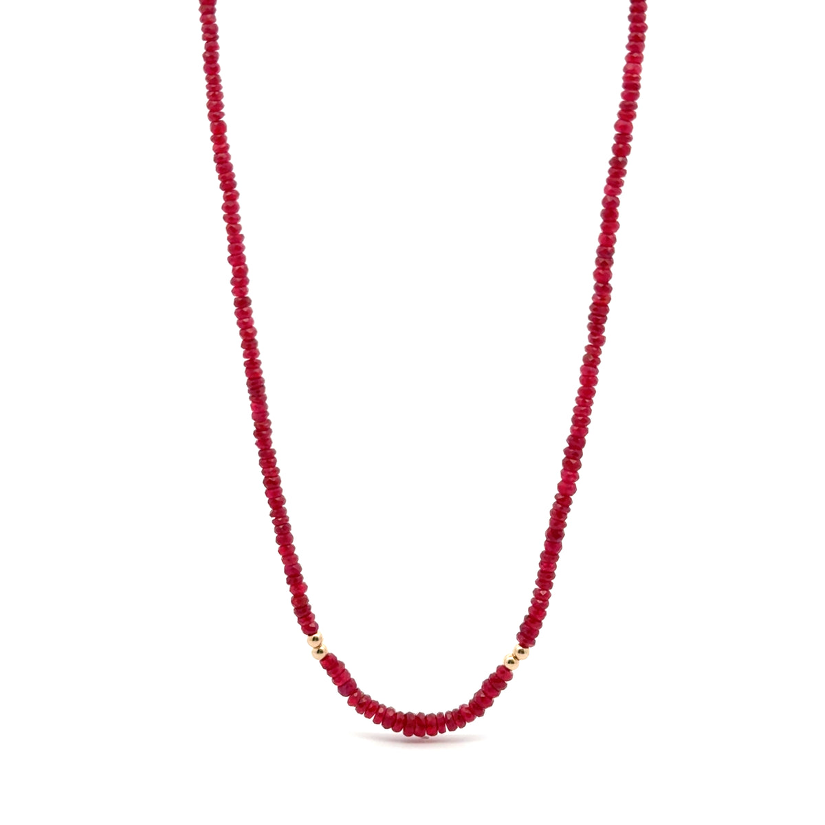 Collar Rubí tipo Rondel