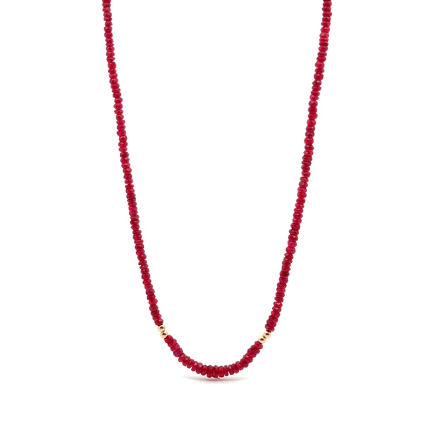 Collar Rubí tipo Rondel
