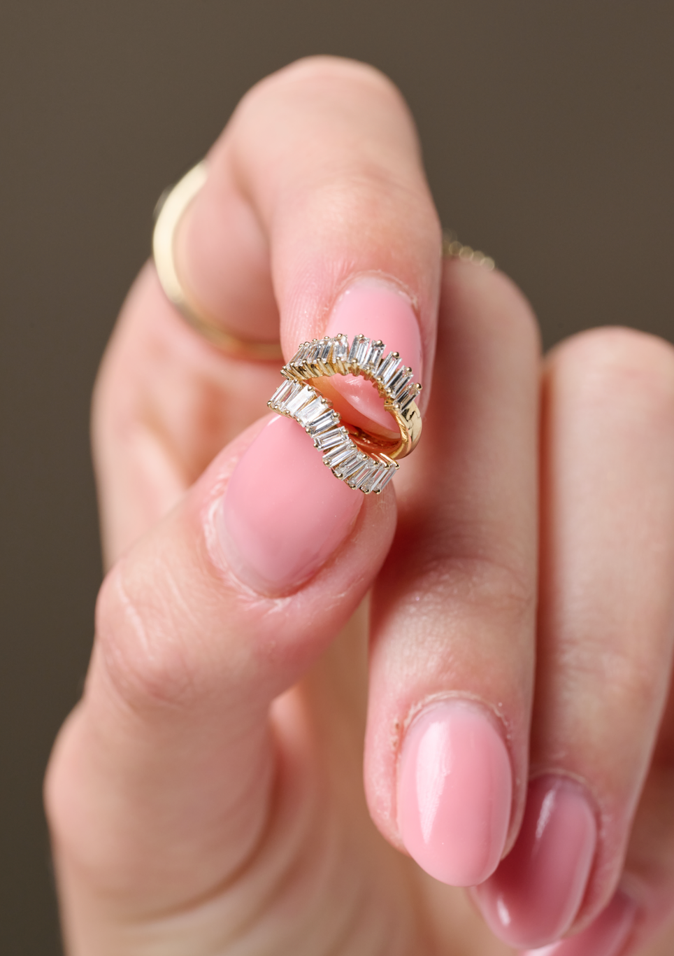 Arracadas Diamantes Bagguette