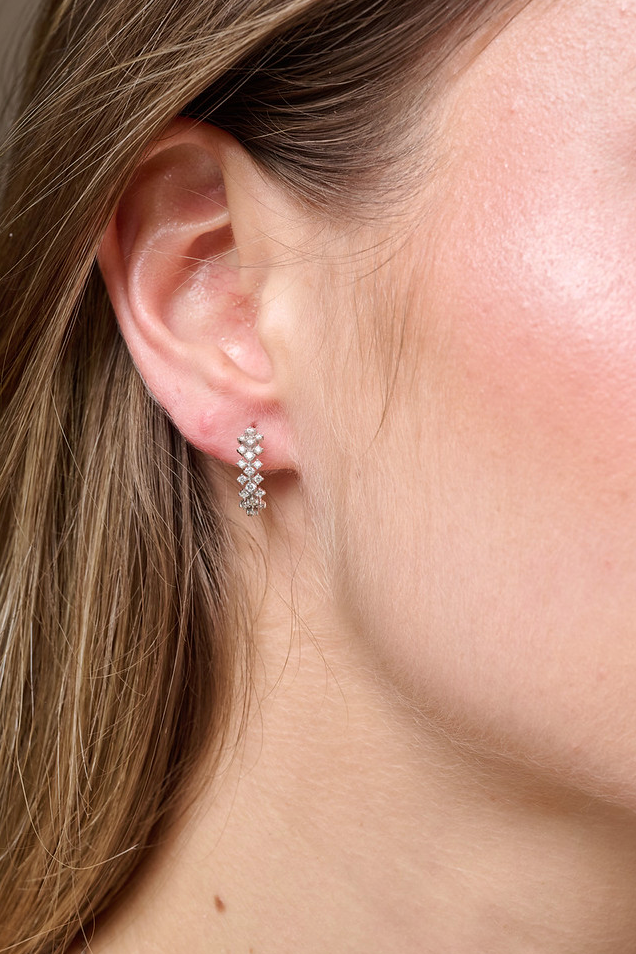 Arracadas Diamantes Tipo Climber