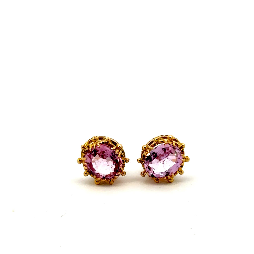 Aretes Victoriano Topacio Rosa