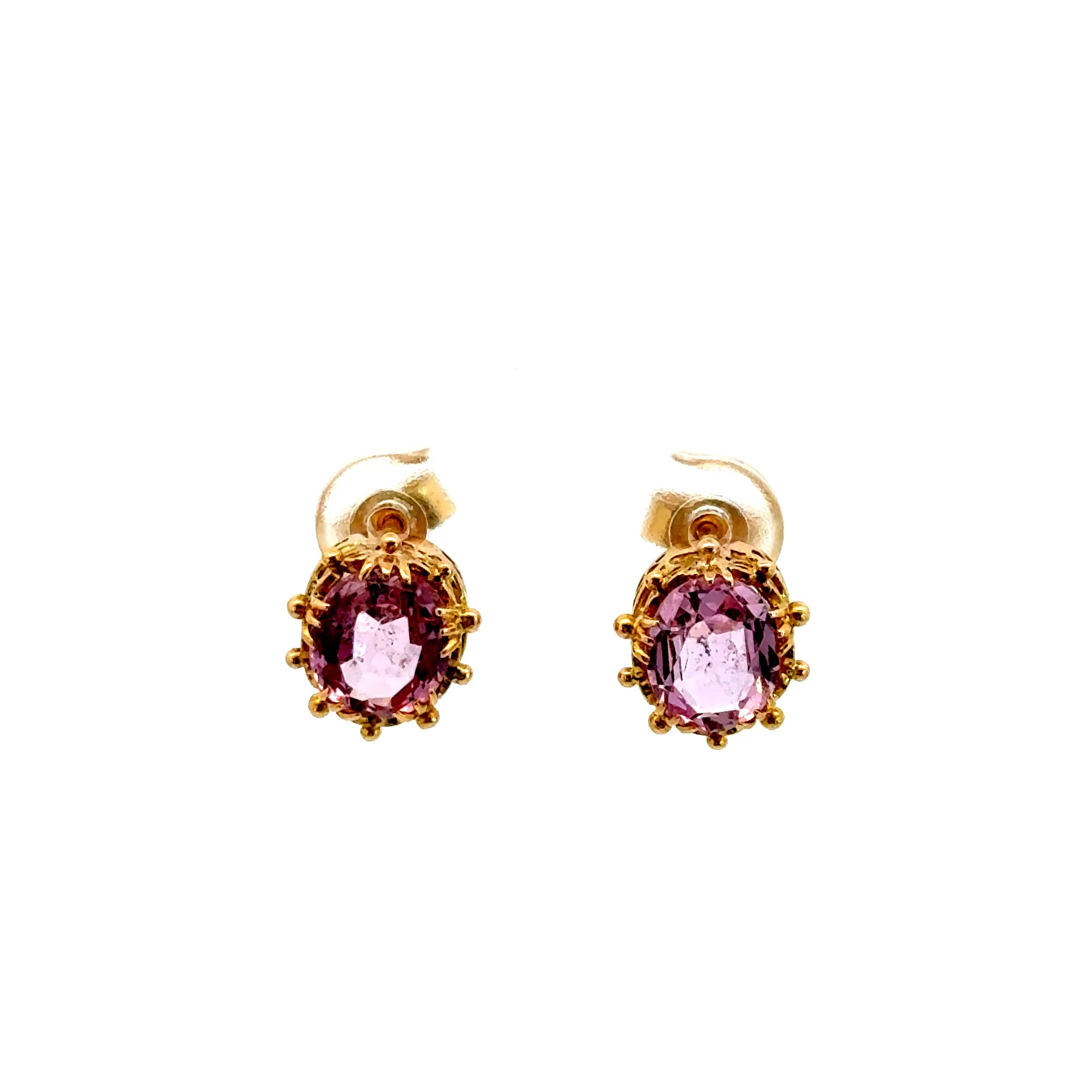 Aretes Victoriano Topacio Rosa