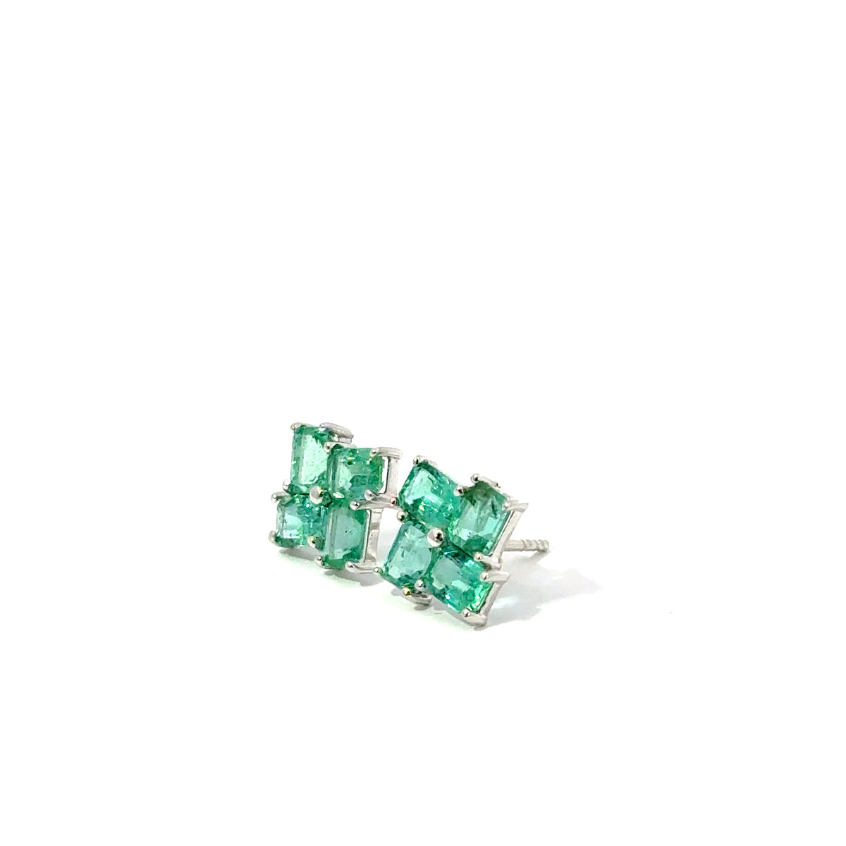 Aretes Esmeralda Flor