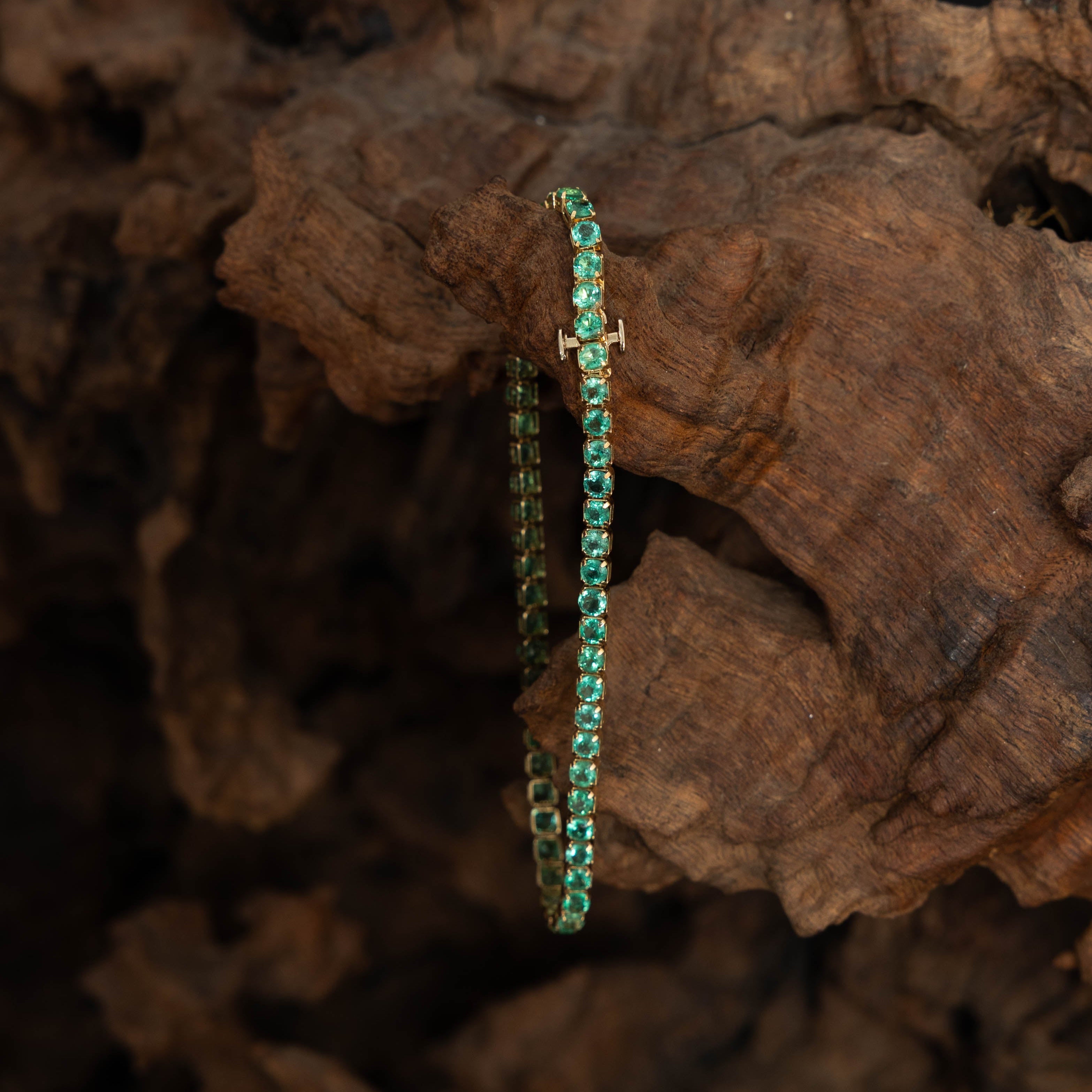 Pulsera Tennis Esmeralda