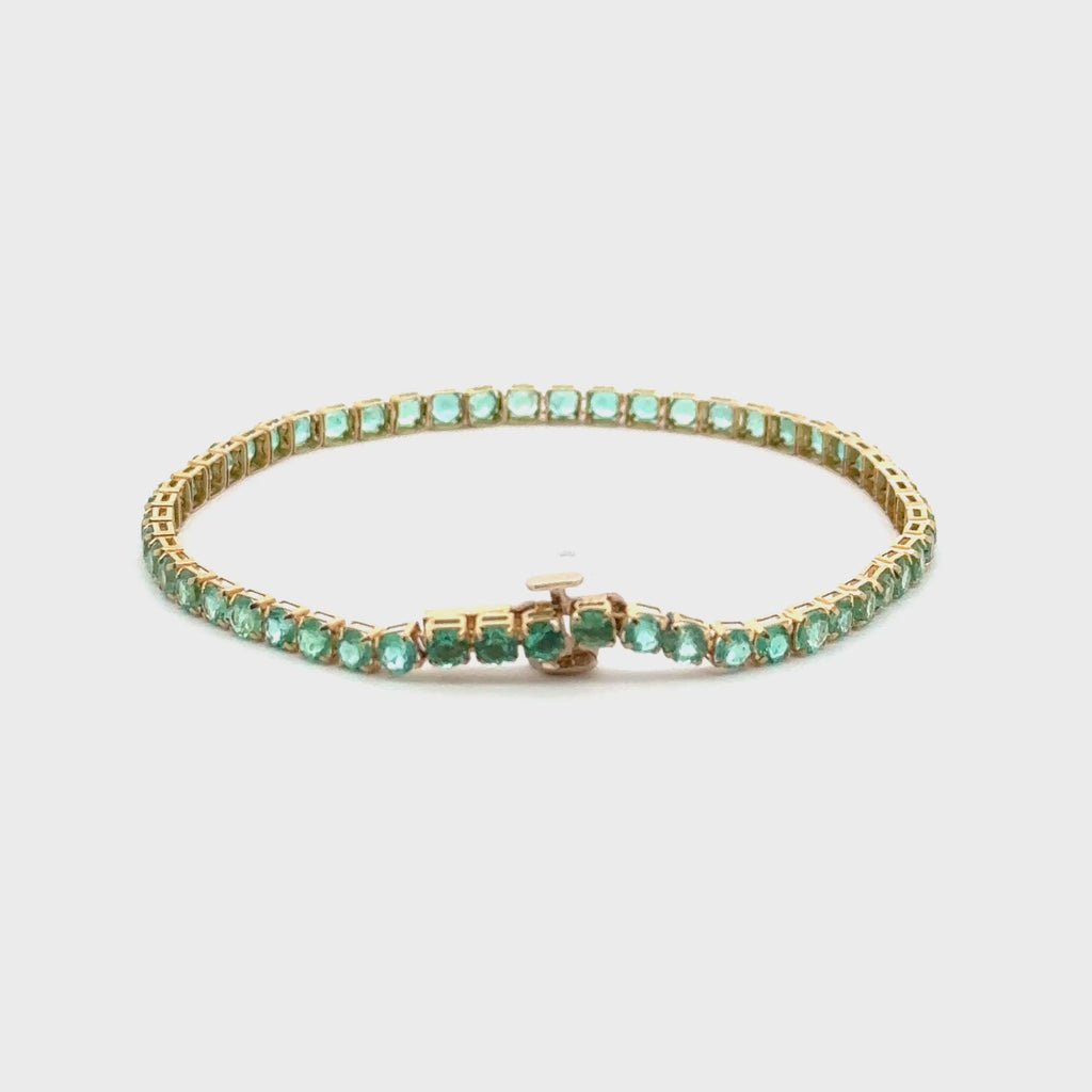 Pulsera Tennis Esmeralda
