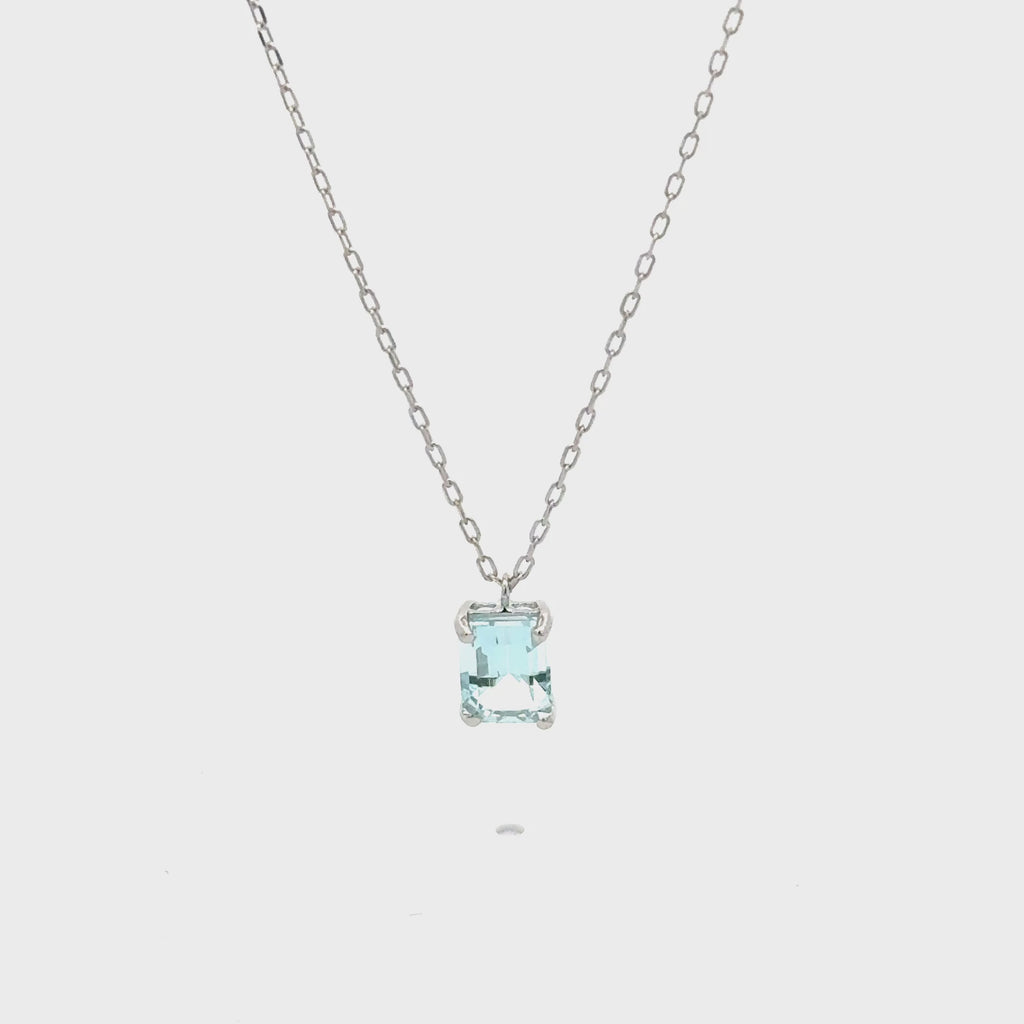 Dije Aquamaria Rectangular