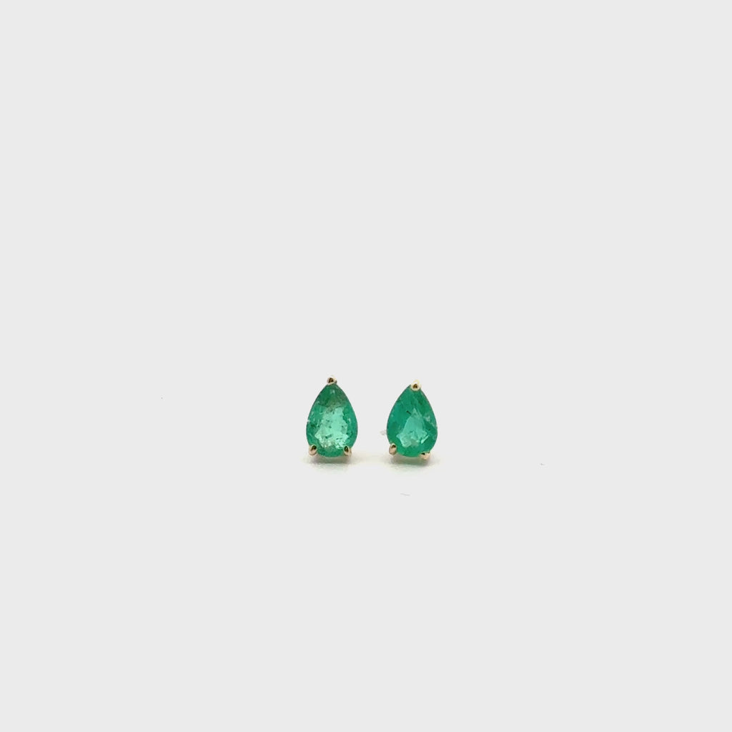Aretes Esmeralda Gota