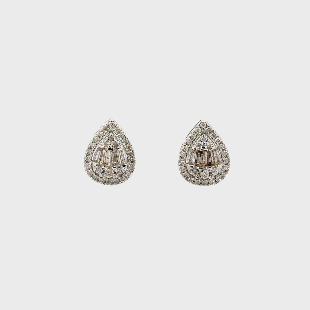 Aretes Ilusión Gota de Diamantes